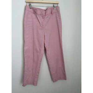 Talbots Signature Hot Pink and White Striped Women Size 8 Pants Trousers…